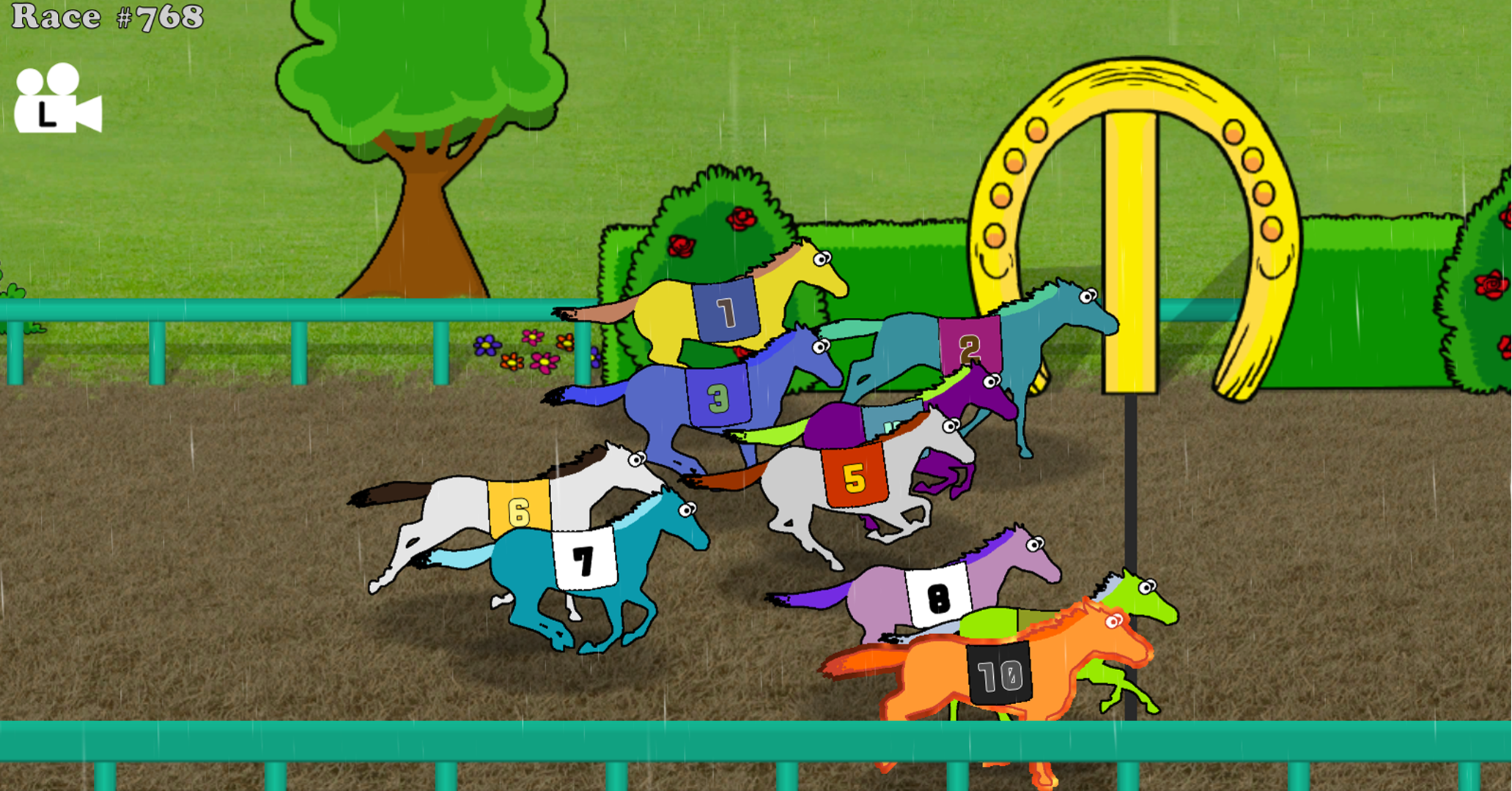 Hooves of Fire horse racing game