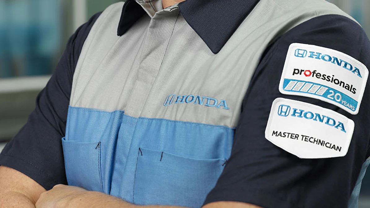 Freeman Honda Certified Service Closeup of a Honda Service Technician