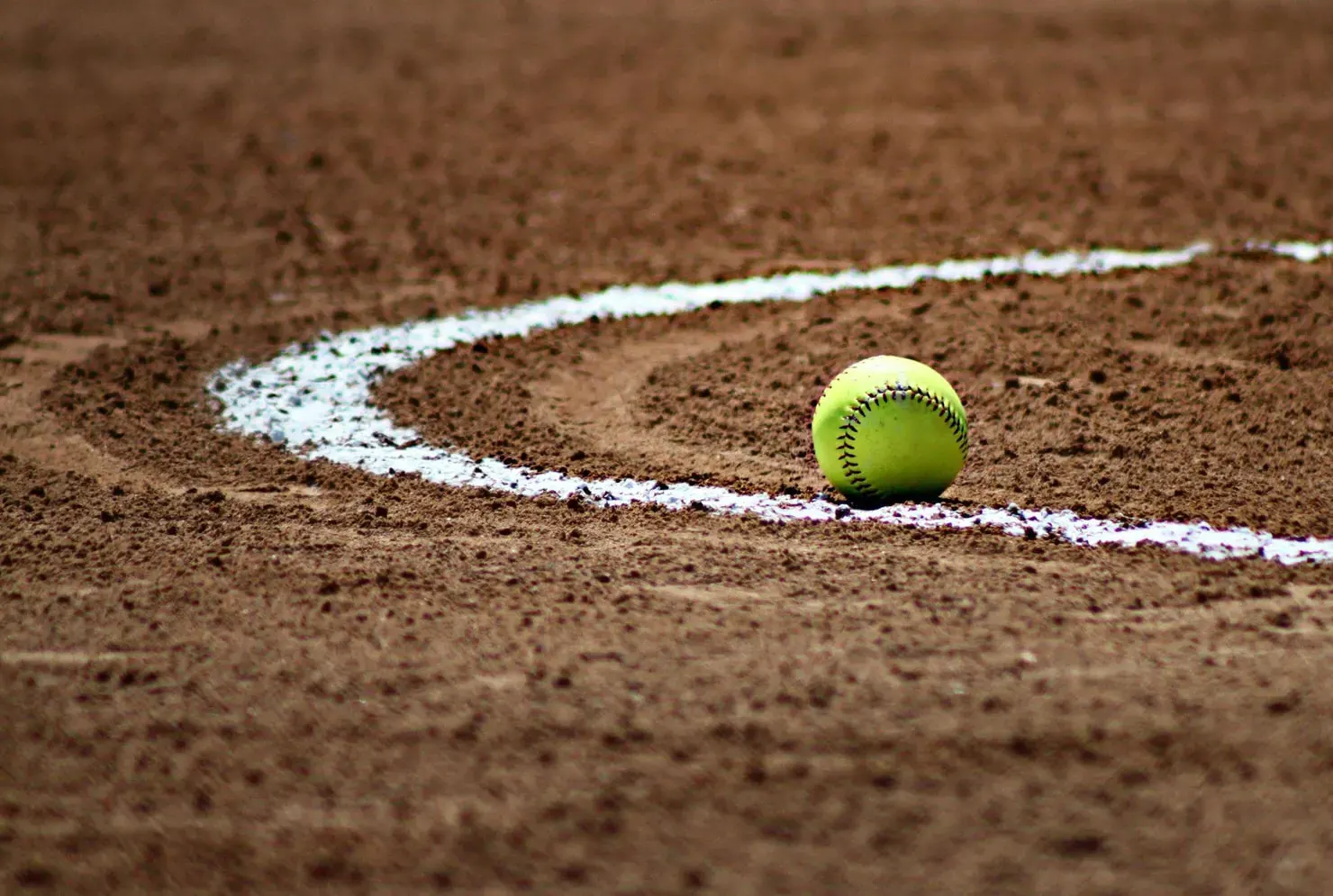 Sofball on a softball field