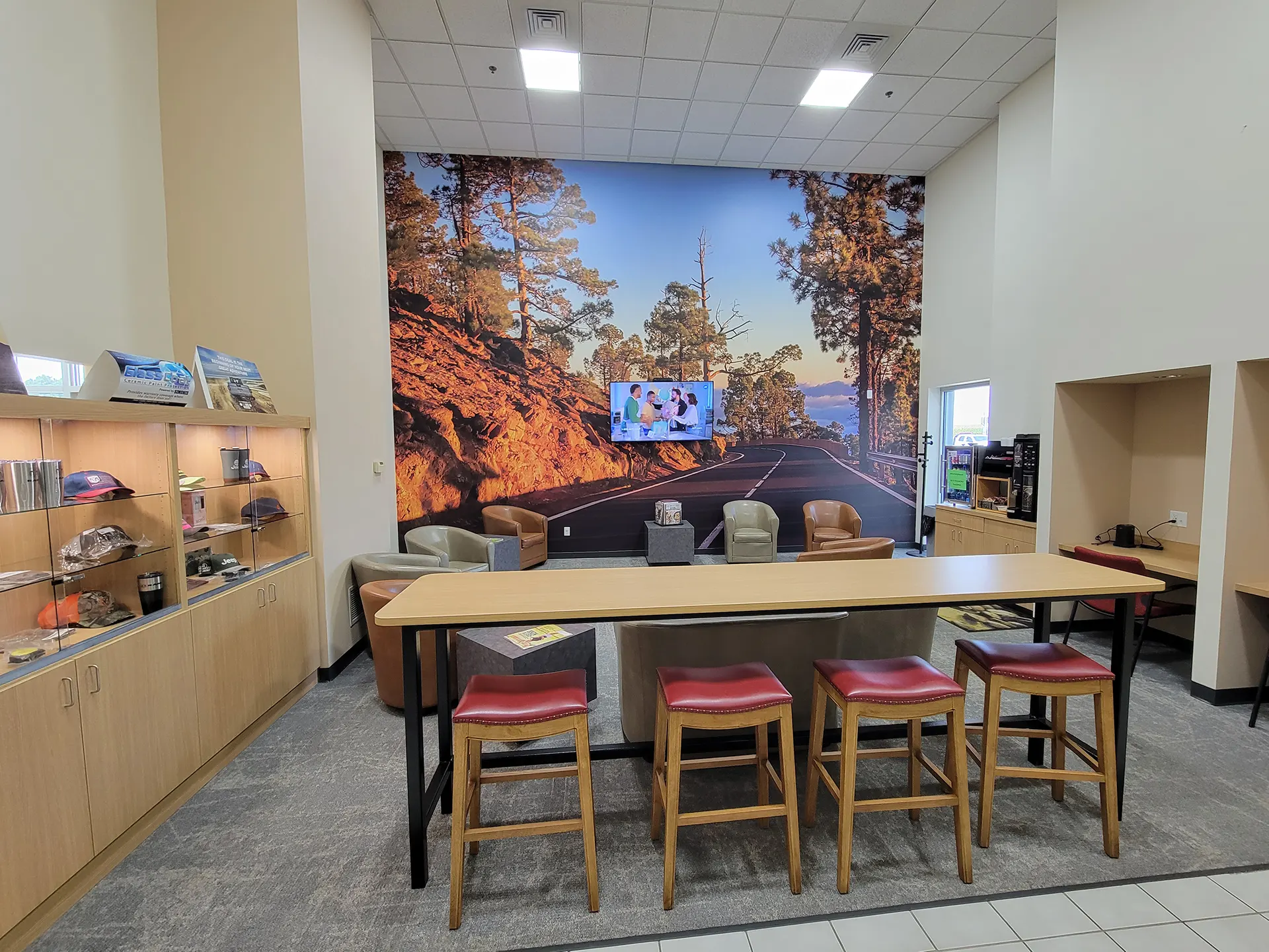 Kayser Chrysler Center's Waiting Room