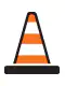 Cone Icon An icon of an orange traffic cone.