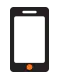 Support Icon An icon of a smartphone.