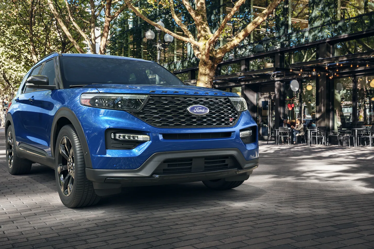 2022 Ford Explorer for sale in Madison, WI Blue Ford Explorer parked outdoors