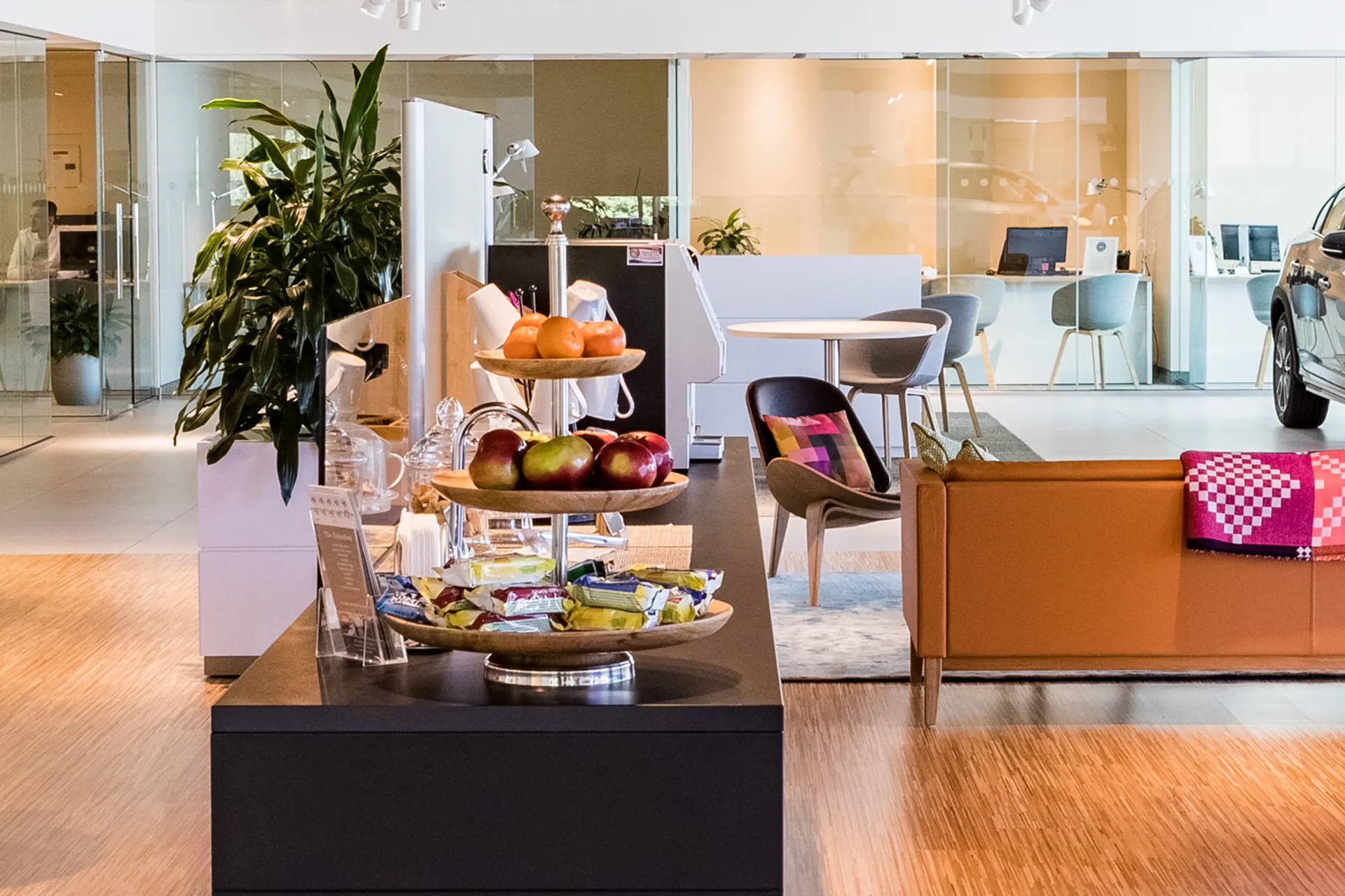 Lovering Meredith Cafe An image of complimentary snacks for Lovering Meredith's guests