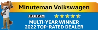 Minuteman Volkswagen Carfax Top Dealer Badge