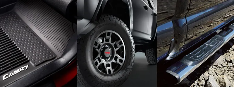 Toyota Accessories Special Collage of Toyota Accessories