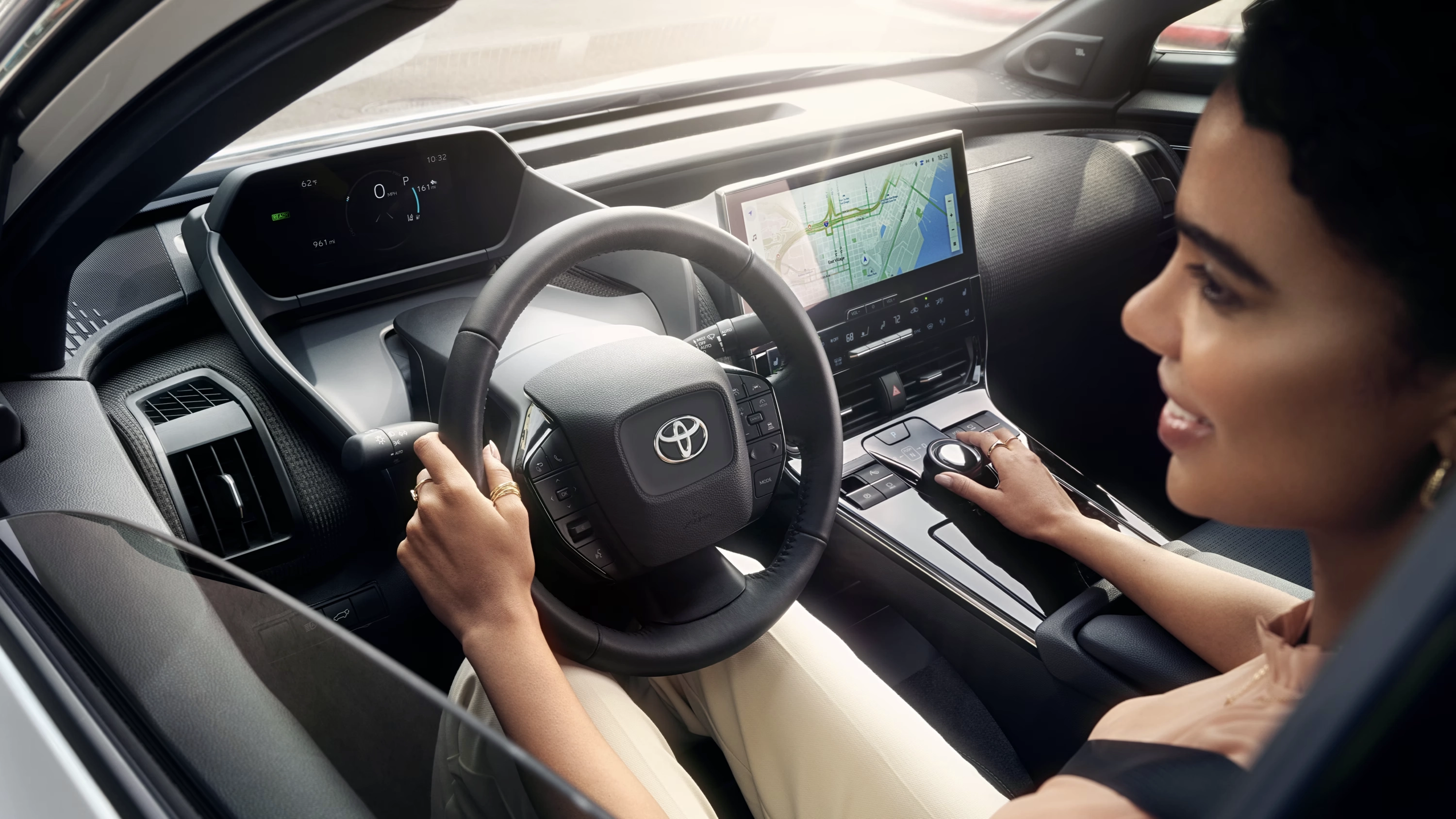 2023 Toyota bZ4X being driven by women.