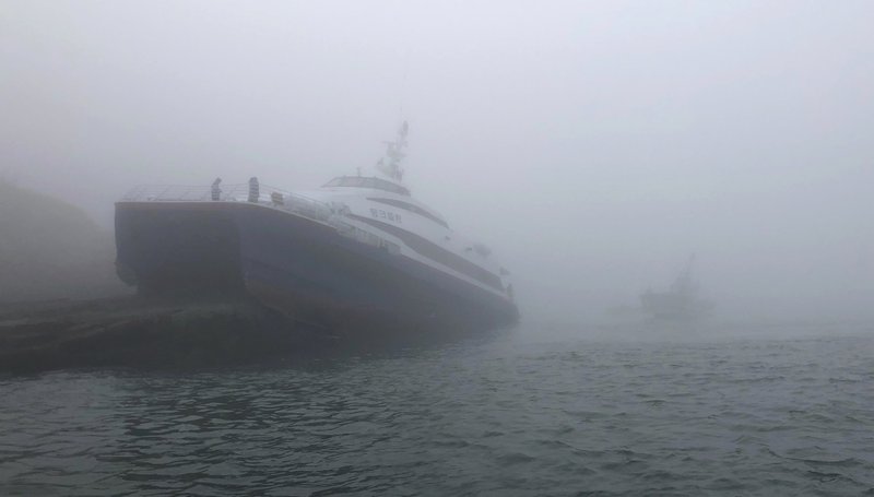South Korea’s coast guard said it rescued all 163 people from a ferry that hit a large rock in waters off the country’s southwestern coast on Sunday. At least six people sustained minor injuries.