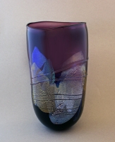 Glass Dancing - Purple Dichro Shard Vase