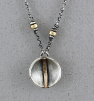 J & I Sterling Silver and 14k Gold Filled Necklace- GFX157N