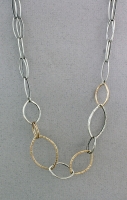 J & I - Sterling Silver & Gold Filled Necklace - DPX331N