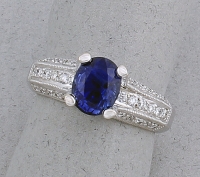 Michael Chang - Sapphire & Diamond Ring MC-07271-20