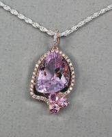 Michael Chang - Kunzite, Tourmaline & Diamond Pendant MC-10386-05