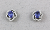 Michael Chang - Tanzanite & Diamond Earrings MC-50010-05