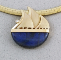 Patrick Murphy - Labradorite Sailboat Slide 16136-17