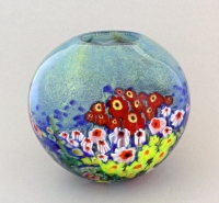 Shawn Messenger Bowl: Small Blue Gardenscape