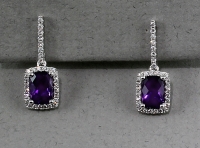 Stanton Color - Amethyst & Diamond Earrings SC-12199-17