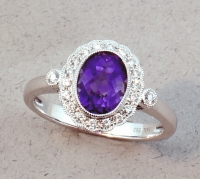 Stanton Color - Amethyst & Diamond Ring SC-14173-12