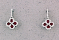 Stanton Color - Ruby & Diamond Earrings SC-16145-07