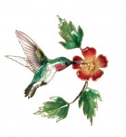 Bovano - W445 Hummingbird with Trumpet Flower