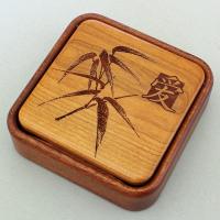 Heartwood Creations - Lift Top Box - Bamboo with Love Kanji