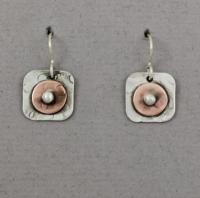 Joanna Craft - Earrings: Sterling Silver and Copper - E101