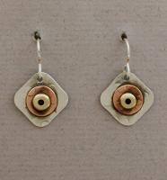 Joanna Craft - Earrings - Sterling Silver, Copper & Brass - E104