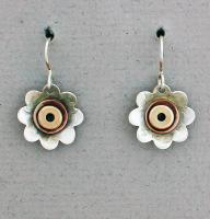 Joanna Craft - Earrings: Sterling Silver, Copper & Brass - E121