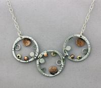 Joanna Craft - Necklace: Sterling Silver, Brass and Copper - N153