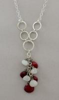 Joanna Craft - Necklace: Sterling Silver Ruby and Moonstone Necklace - N307