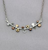 Joanna Craft - Necklace: Sterling Silver, Copper and Brass - N75