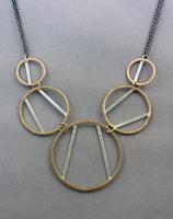 J & I - Sterling Silver & Gold Filled Necklace - GFX800N