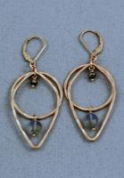 J & I - 14k Gold Filled Earrings with Labradorite - LGX1E