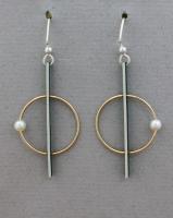 Mar of Santa Barbara: Sterling Silver & Gold Filled Earrings - EM485