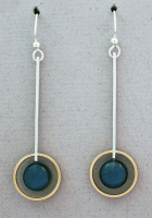 Mar of Santa Barbara: Sterling Silver & Gold Filled Post Earrings - EM511