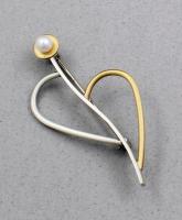 Mar of Santa Barbara: Sterling Silver & NuGold Pin- H800P