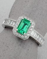 Michael Chang - Emerald & Diamond Ring MC-15197-15