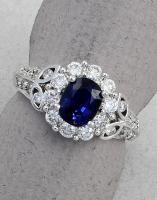 Michael Chang - Sapphire  & Diamond Ring MC-15202-16