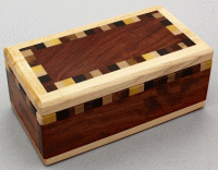 Natural Renaissance: NR09 Magnetic Box - Bubinga & Assorted Hardwoods