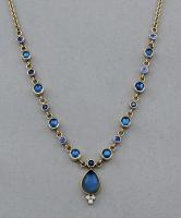 Patrick Murphy - Rainbow Moonstone, Tanzanite & Diamond Necklace 19213-01