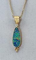 Patrick Murphy - Opal & Diamond Pendant 20107-02