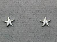 The Touch: Earrings Sterling Silver Tiny Shiny Starfish S2-186