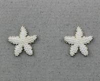 The Touch: Earrings Sterling Silver Small Textured Starfish S2-417