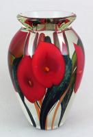 Scott Bayless - Large Vase - Lipped Red 6 Calla Vase