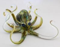 Hopko Art Glass - Earth Tone Octopus