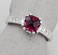 Stanton Color - Rhodolite Garnet & Diamond Ring SC-RRH1511