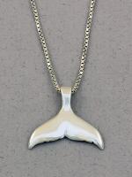 The Touch: Pendant Sterling Whale's Tail S1-678