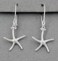 The Touch: Earrings Sterling Silver Starfish S2-091