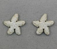 The Touch: Earrings Sterling Silver Textured Starfish S2-156