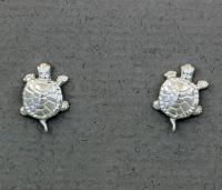 The Touch: Earrings Sterling Silver Turtles S2-300